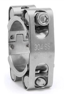Хомут 30-40 мм із неіржавкої сталі 304SS для неіржавкої гофрованої труби 32 мм