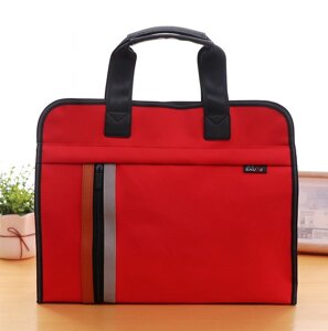 Червона сумка А4 з тканини