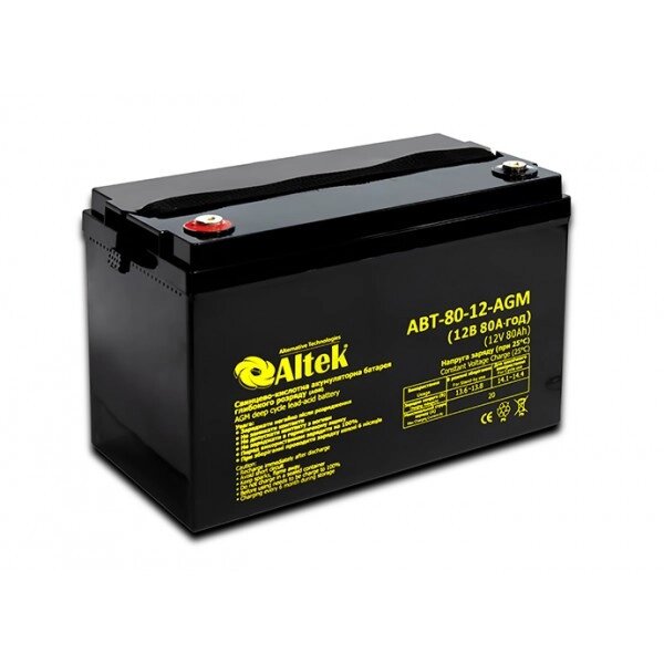 Акумулятор ALTEK ABT-80-12-AGM від компанії "Вентиляційні системи" Інтернет-магазин - фото 1