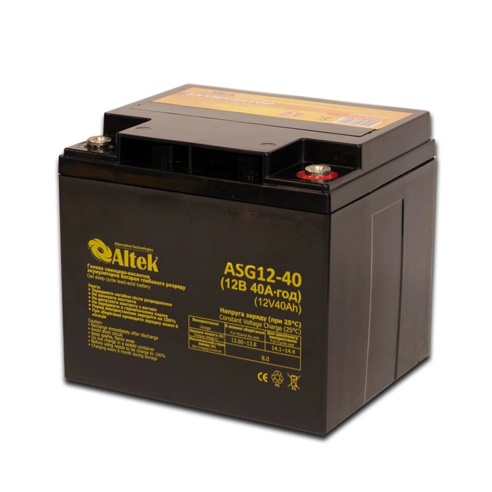 Акумулятор ALTEK ASG12-40 GEL від компанії "Вентиляційні системи" Інтернет-магазин - фото 1