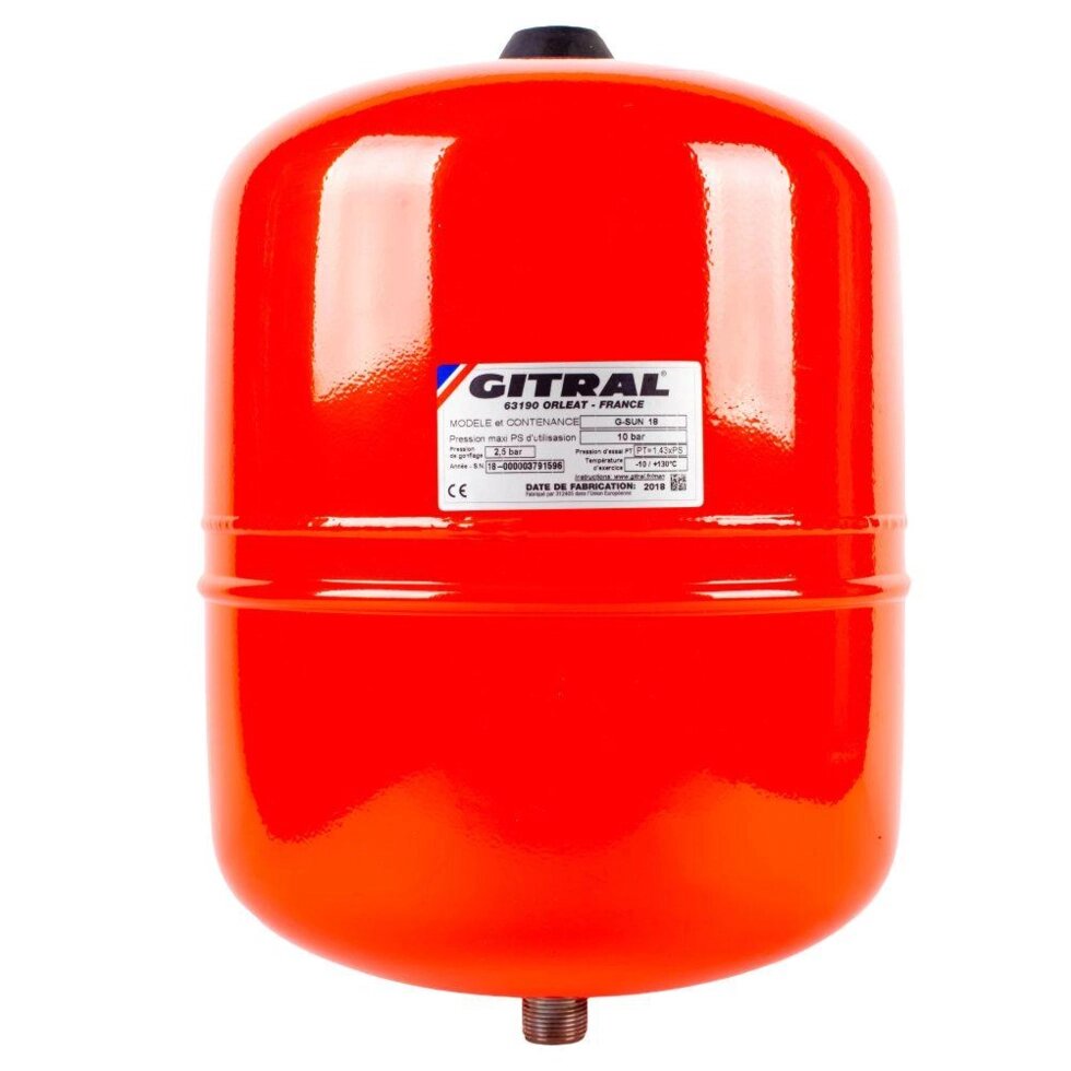 Бак Gitral G-Sun 12 літрів розширювальний від компанії "Вентиляційні системи" Інтернет-магазин - фото 1