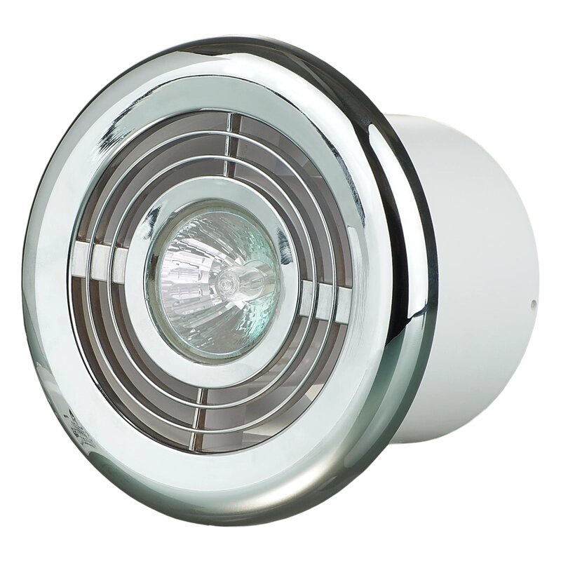 Дифузор вентиляційний Вентс ФЛ-Т 100 з підсвіткою, колір хром від компанії "Вентиляційні системи" Інтернет-магазин - фото 1