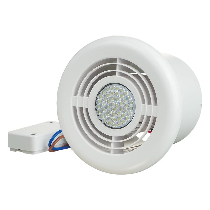 Дифузор вентиляційний Вентс ФО 100 з LED підсвічуванням від компанії "Вентиляційні системи" Інтернет-магазин - фото 1