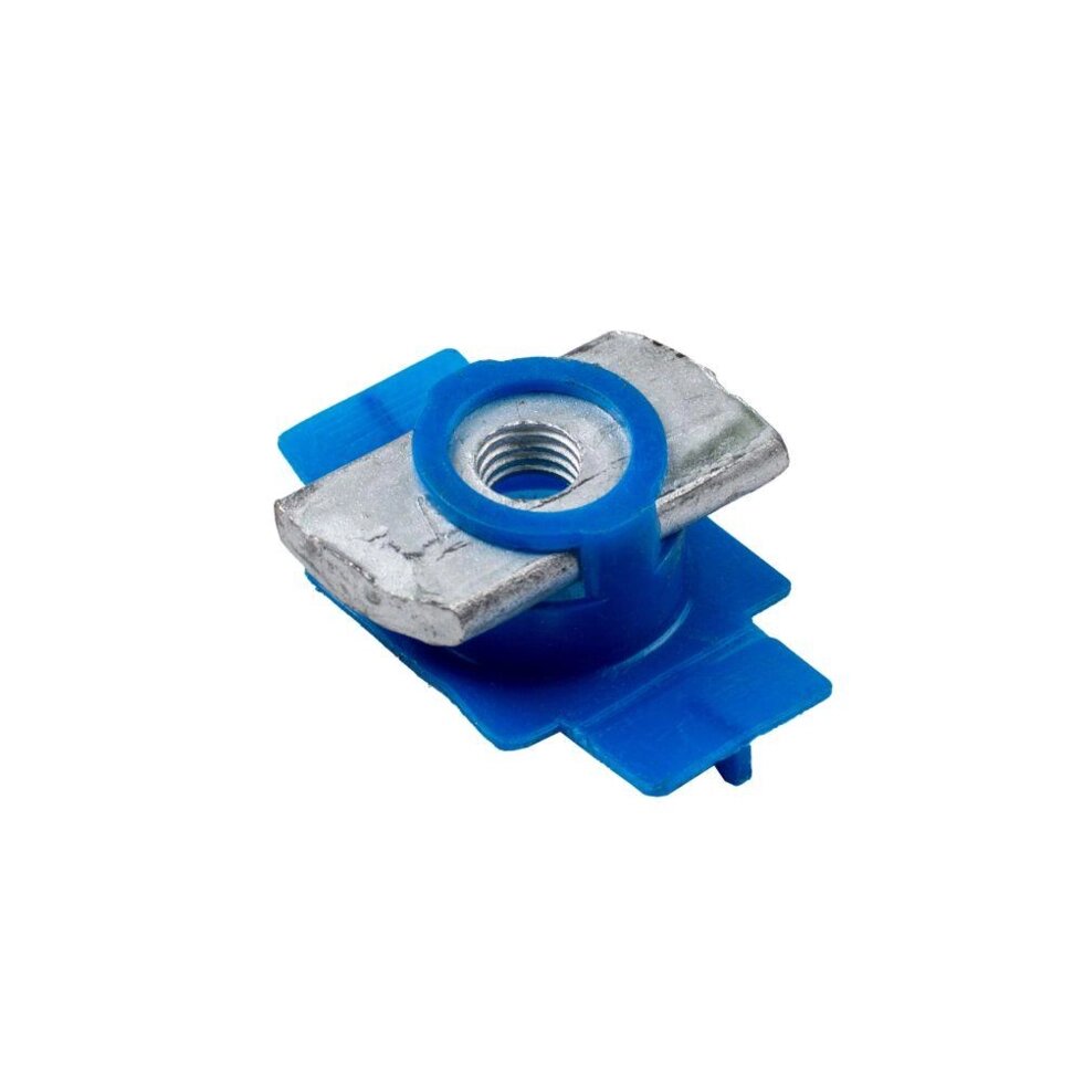 Гайка спеціальна з пластиковим фіксатором (синя) ALTEK 18х37 М8 від компанії "Вентиляційні системи" Інтернет-магазин - фото 1