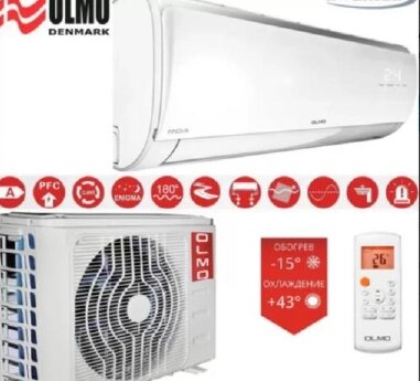 Кондиціонер OLMO (MIDEA) OSH-10FR9 серія INNOVA Inverter R-410 від компанії "Вентиляційні системи" Інтернет-магазин - фото 1