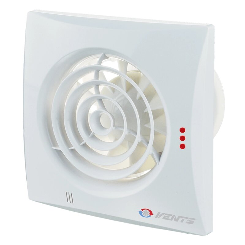 Вентилятор осьовий Вентс Квайт 100 ТР, таймер, датчик руху, 7,5 Вт, 97м3/год, 220В, гарантія 5 років - відгуки