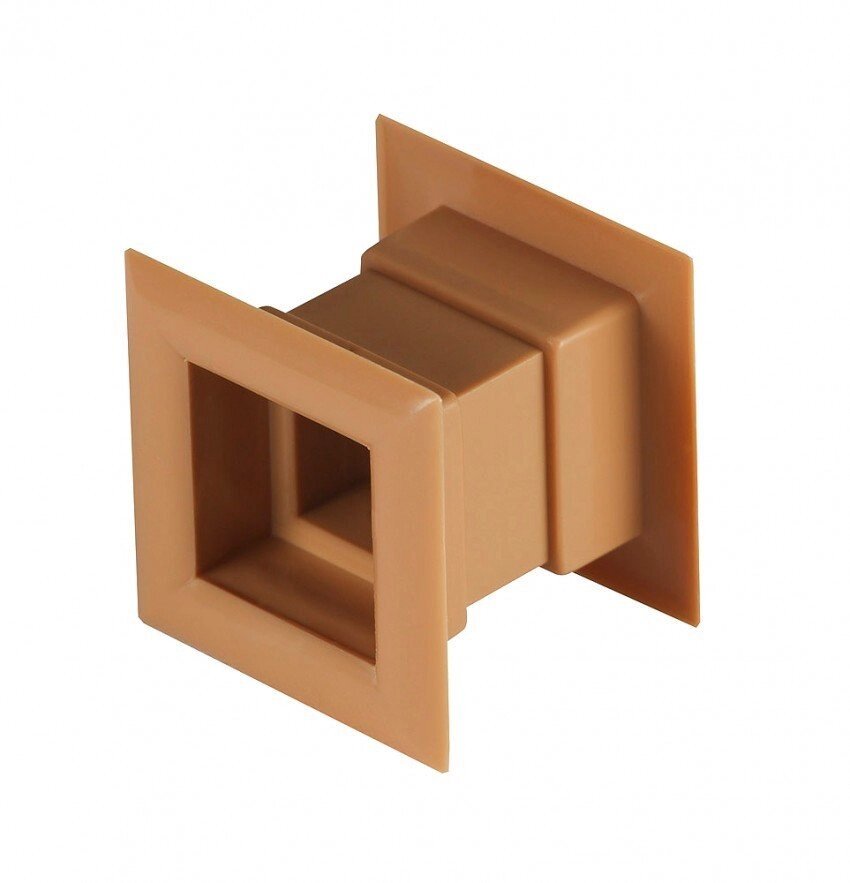 Решітка вентиляційна для дверей AWENTA TD14 коричневий колір від компанії "Вентиляційні системи" Інтернет-магазин - фото 1
