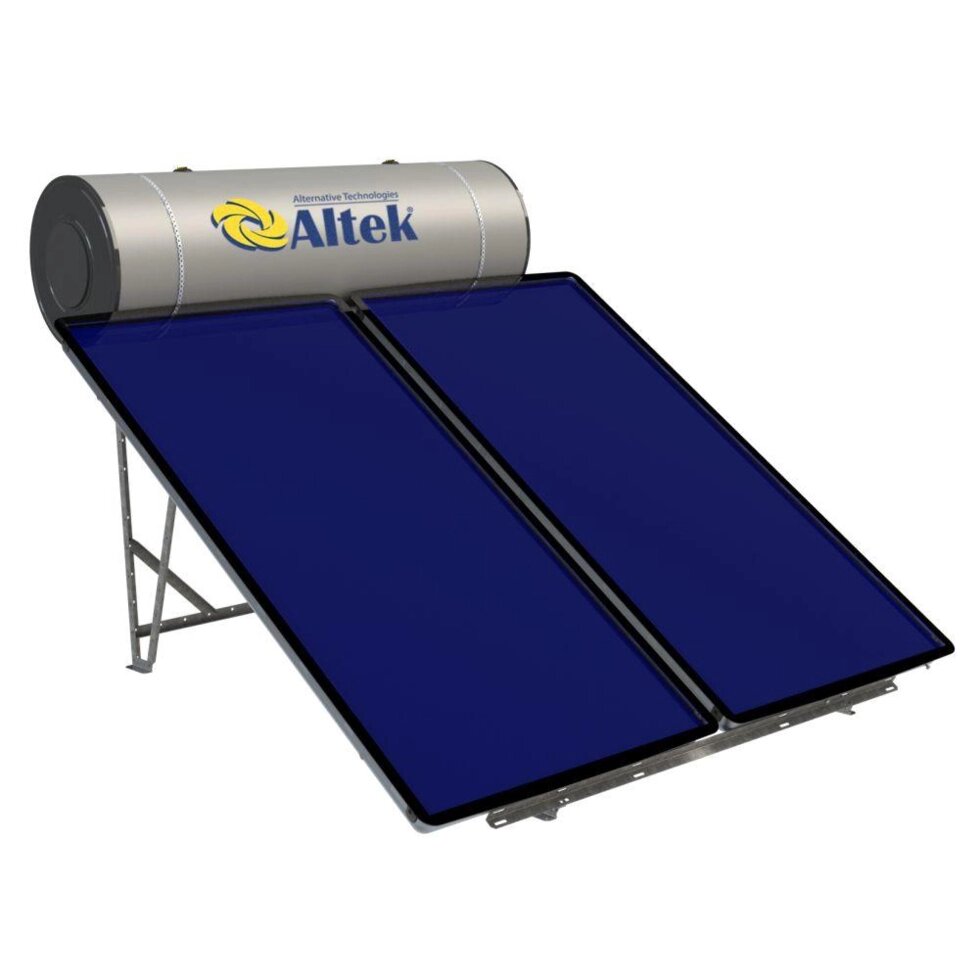 Система солнечного нагрева воды с плоскими коллекторами ALTEK ALBA 300 від компанії "Вентиляційні системи" Інтернет-магазин - фото 1