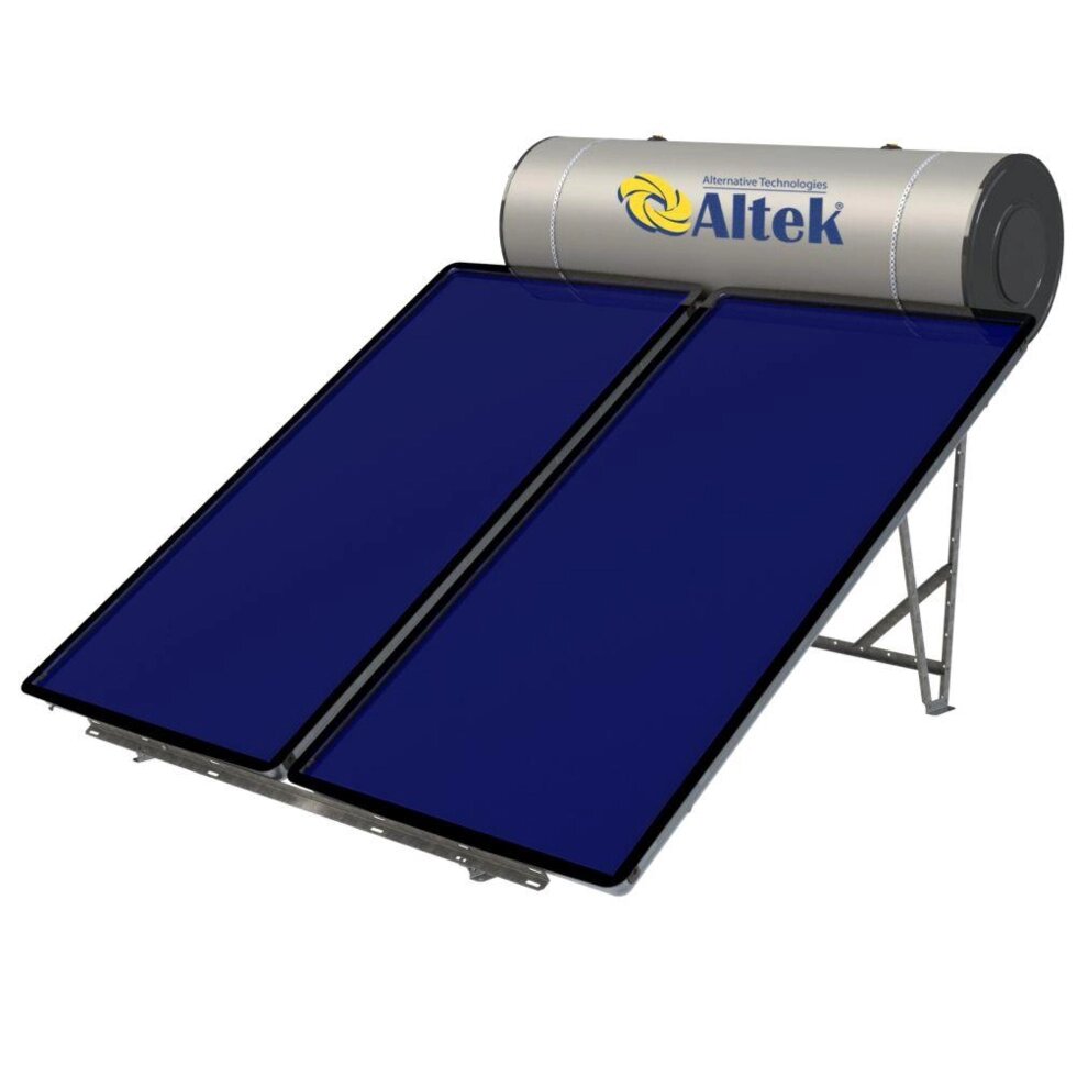 Система сонячного нагріву води з плоскими колекторами ALTEK LIGERO 300 від компанії "Вентиляційні системи" Інтернет-магазин - фото 1