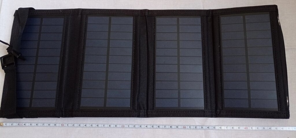 Сонечна панель портативна 50W USB туристична від компанії "Вентиляційні системи" Інтернет-магазин - фото 1