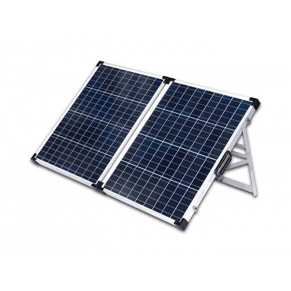 Сонячний розкладний фотогальванічний модуль з опорою 100W ALT-SFP-100 і контролером заряду 7А ACR-555I від компанії "Вентиляційні системи" Інтернет-магазин - фото 1