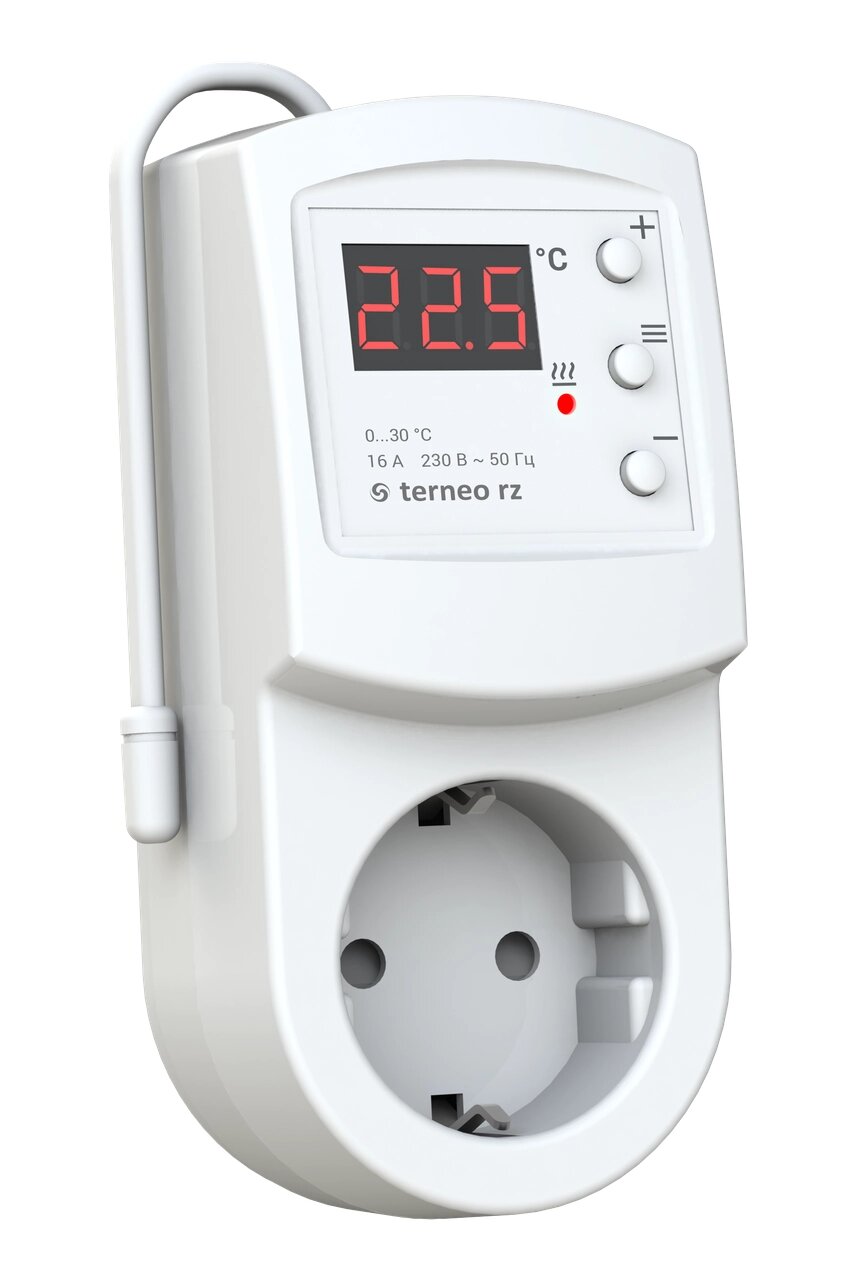 Терморегулятор terneo rz (розетковий) від компанії "Вентиляційні системи" Інтернет-магазин - фото 1