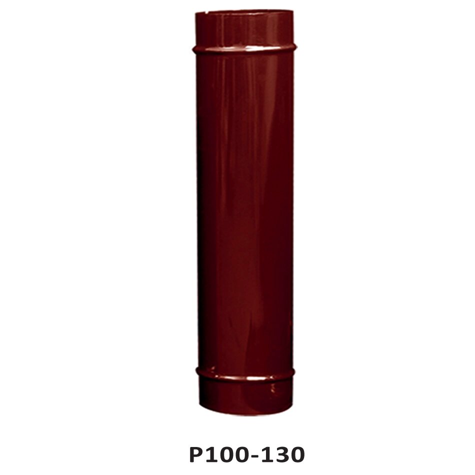Труба димохідна P100-130 Duval коричнева від компанії "Вентиляційні системи" Інтернет-магазин - фото 1