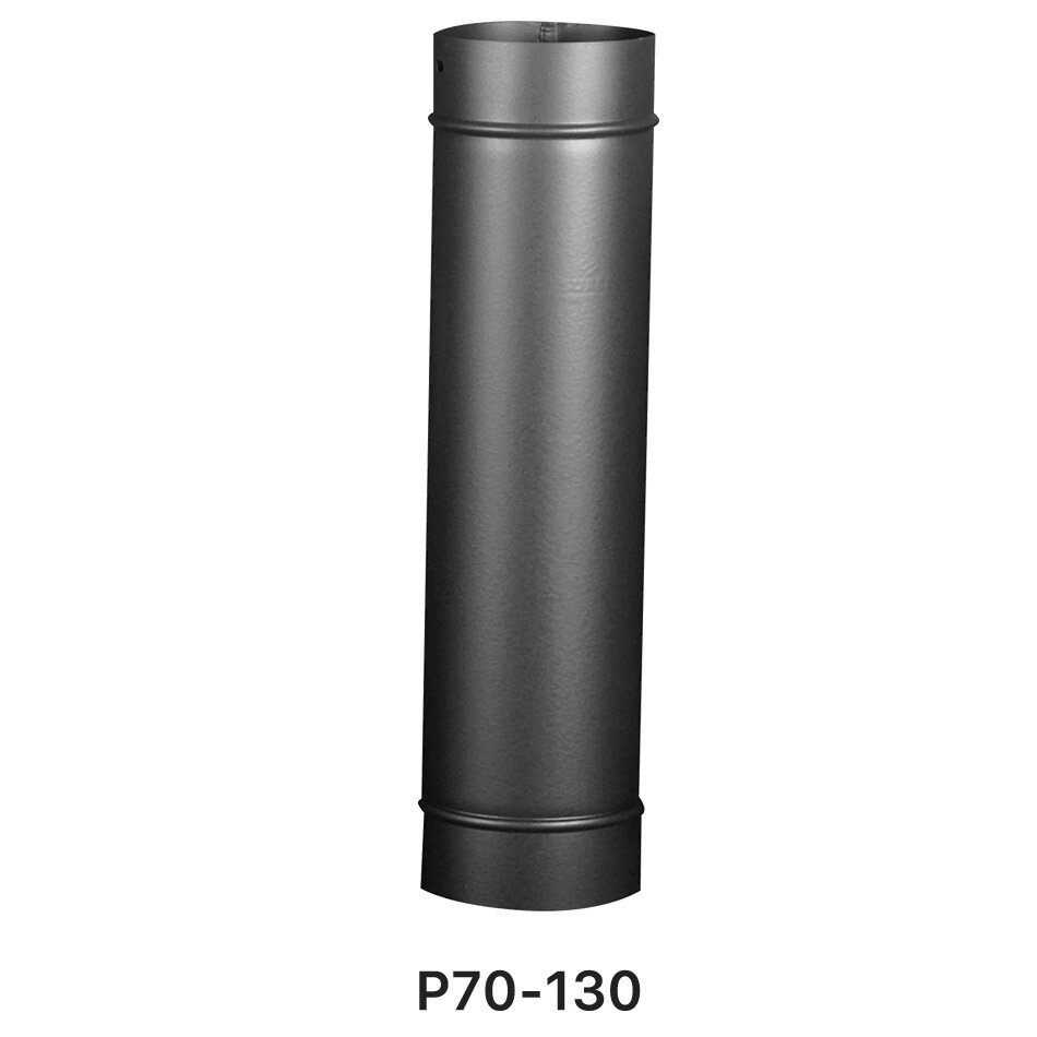 Труба димохідна P70-130 Duval чорна від компанії "Вентиляційні системи" Інтернет-магазин - фото 1