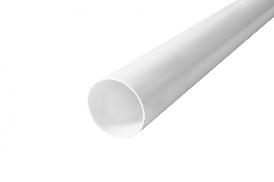 Труба водостічна Profil 100 біла 3м від компанії "Вентиляційні системи" Інтернет-магазин - фото 1