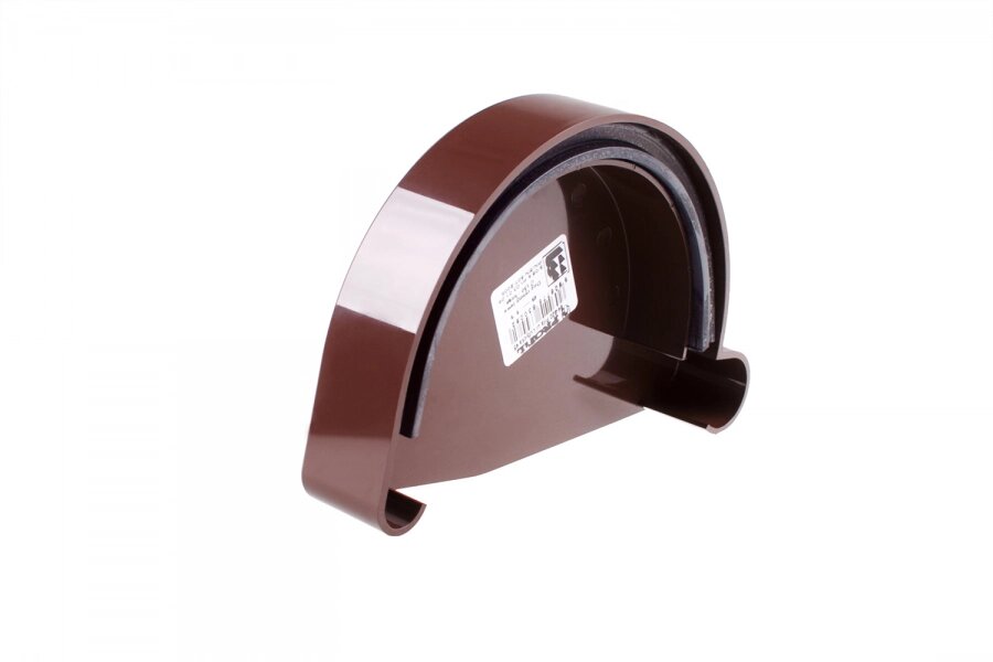 Заглушка ринви ліва Profil L 130 коричнева від компанії "Вентиляційні системи" Інтернет-магазин - фото 1