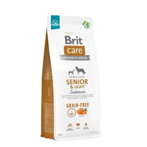 Сухий корм для собак Brit Care Grain-Free Senior & Light Salmon 12 кг Акція