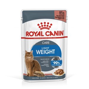 Вологий корм для кішок Royal Canin Light Weight Care дрібні шматочки у соусі 85 г Акція