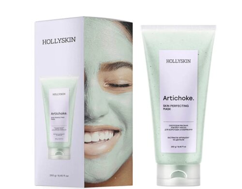 Hollyskin, Охолоджувальна Ліфтинг маска проти набряків"Artichoke skin perfecting mask", 250мл