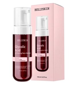 Hollyskin, Відлущувальна пінка для обличчя з екстрактом кленового сиропу "Glycolic Asid", 150 мл