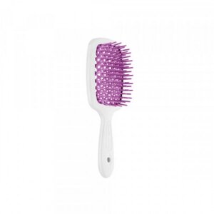 Janeke, Superbrush with soft moulded tips, Щітка для волосся (біло-фіолетова)