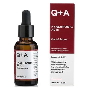 Q+A, Hyaluronic Acid Facial Serum, Сироватка для обличчя з гіалуроновою кислотою, 30 мл