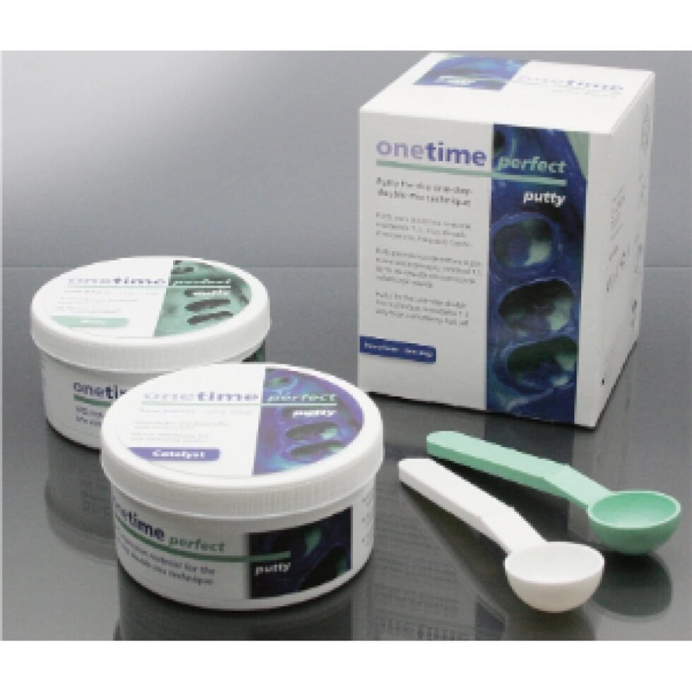 03288 Однокрокова А-силіконова відбиткова система Onetime Perfect Putty — Standard packing Detaseal від компанії Medzenet - фото 1