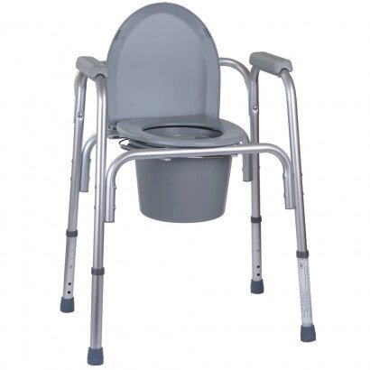 Алюмінієвий стілець-туалет 3 в 1 OSD-BL730200 від компанії Medzenet - фото 1