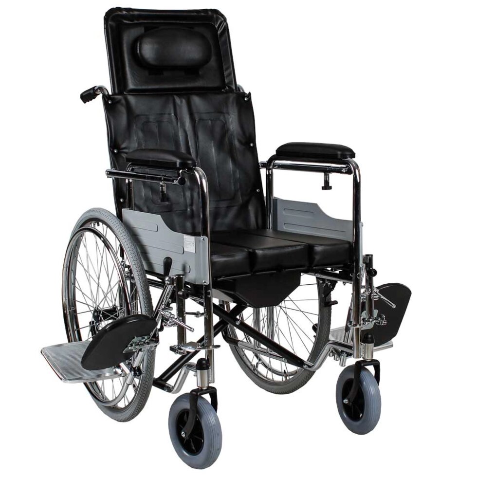 Багатофункціональна інвалідна коляска з туалетом OSD-MOD-2-45 від компанії Medzenet - фото 1