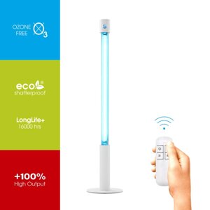 Бактерицидний опромінювач BactoSfera 360° 25 ECO +100% RC-TIMER White