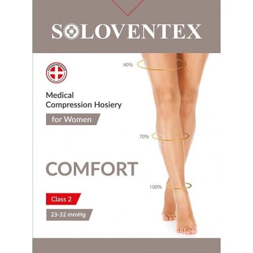 Колготки компресійні, закритий носок, 2 клас, бежеві. COMFORT. Soloventex Арт. 621-132/621-142 від компанії Medzenet - фото 1