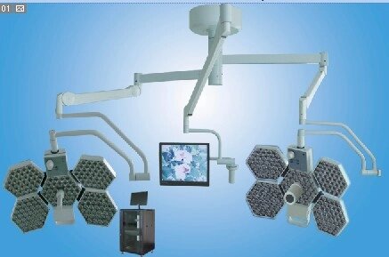 LED безтіньова операційна лампа з екраном та камероюBT-LED 5+5 -TVA Праймед від компанії Medzenet - фото 1