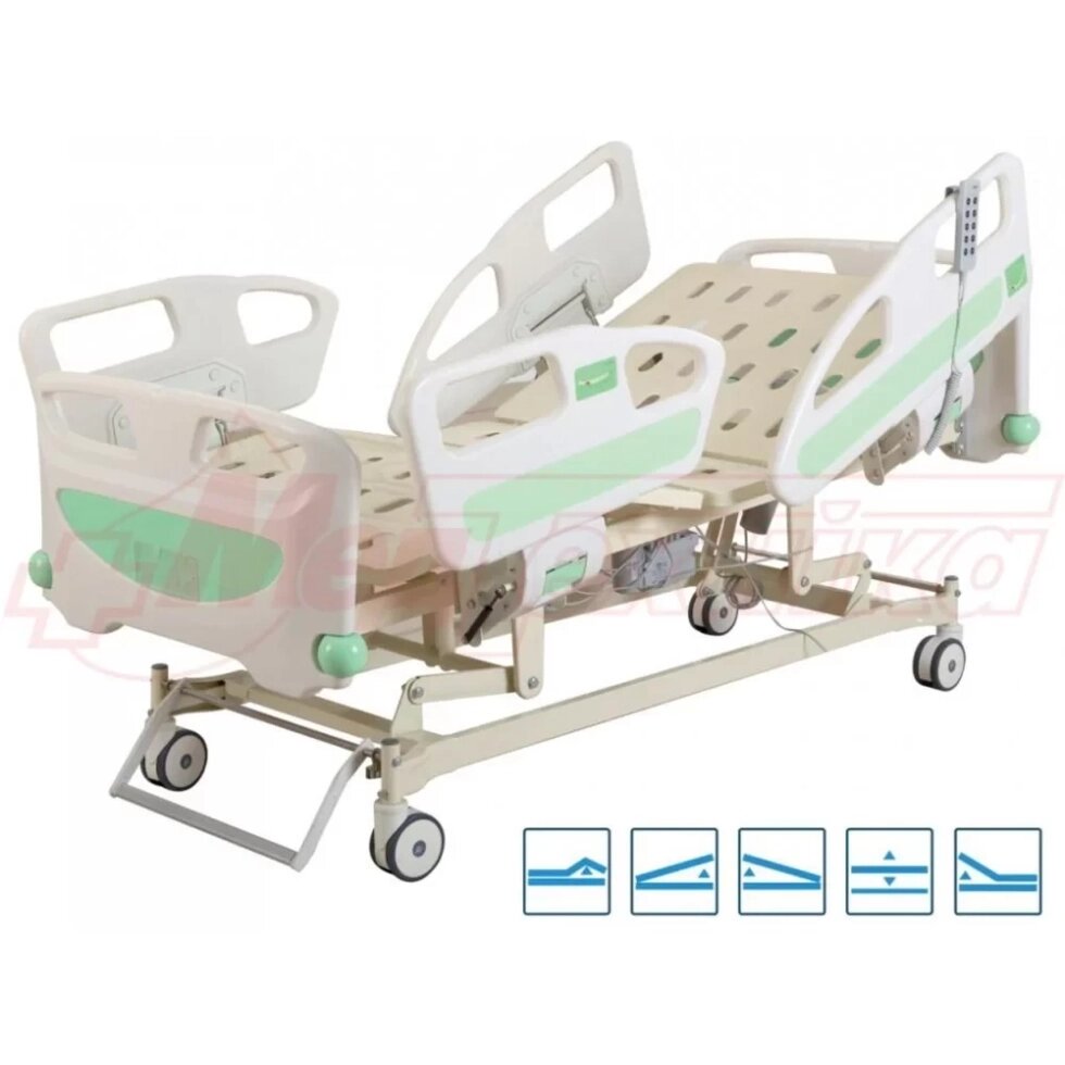Ліжко лікарняна з електричним приводом Р512 5-функціональна від компанії Medzenet - фото 1