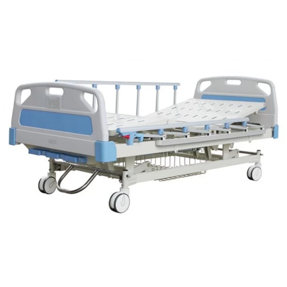 Ліжко лікарняна з ручним приводом М305 від компанії Medzenet - фото 1