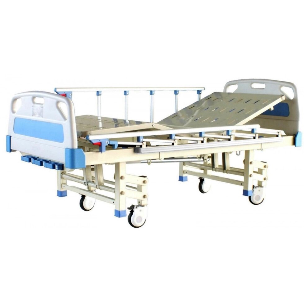 Ліжко лікарняне з ручним приводом M306 від компанії Medzenet - фото 1