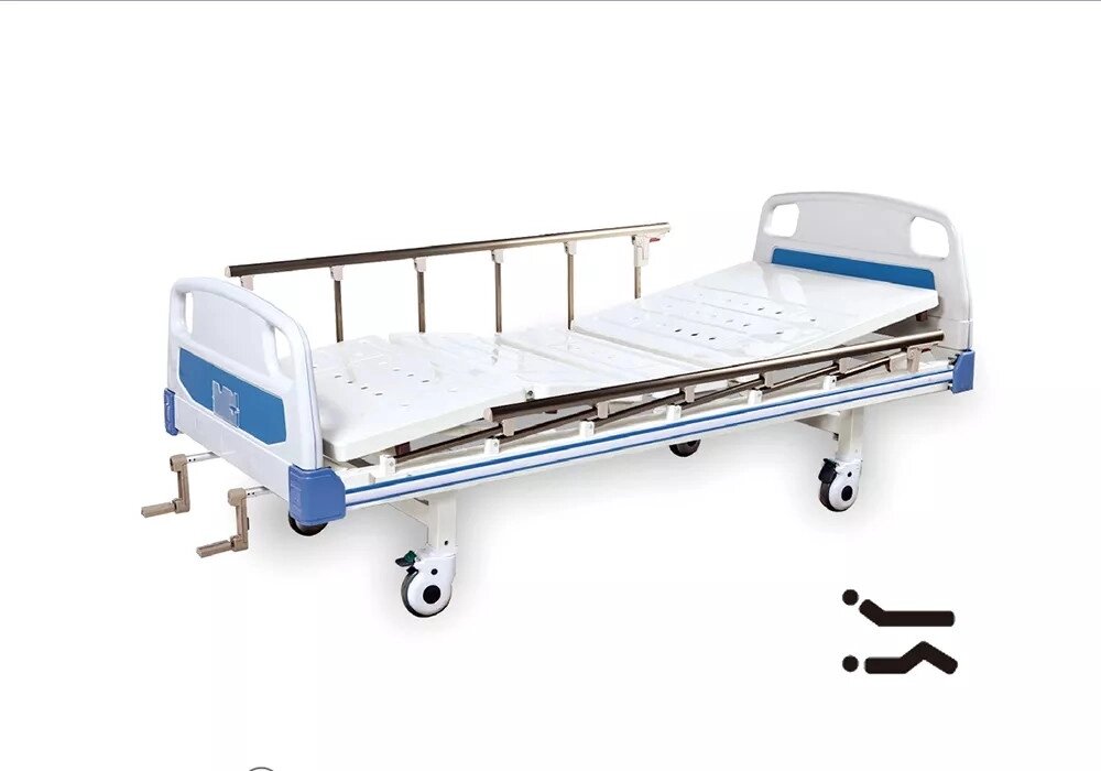 Ліжко механічна Біомед FB-11B 4-секційна на колесах від компанії Medzenet - фото 1