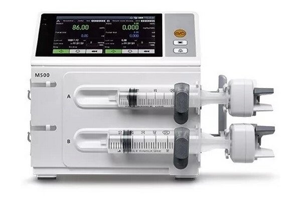 М500 Насос шприцовий Біомед двоканальний від компанії Medzenet - фото 1