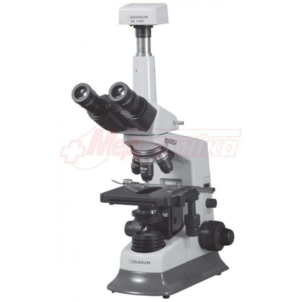 Мікроскоп Granum L 30 — бінокулярний із тринокулярною головкою від компанії Medzenet - фото 1