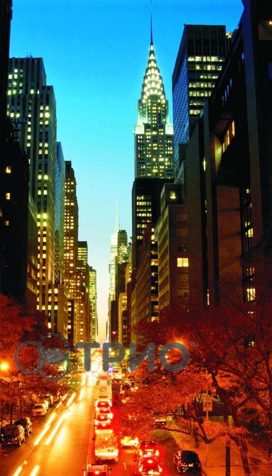 Настінний нагрівач Манхеттен нічне місто Тріо від компанії Medzenet - фото 1