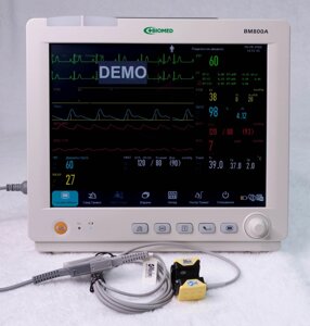 Монитор пациента ВМ800А с модулем капнографии основного потока masimo (CO2)
