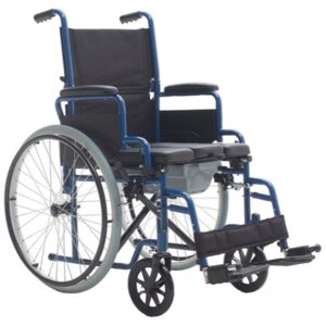 Складана інвалідна коляска із санітарним обладнанням OSD-BST-45 см
