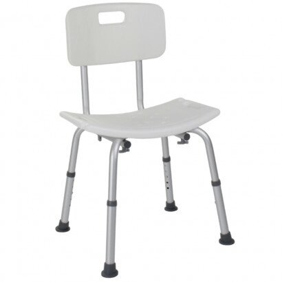 Розбірний стілець для ванної та душу зі спинкою ACSS00 від компанії Medzenet - фото 1