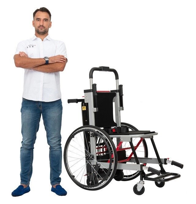 Сходовий підйомник для інвалідів MIRID ЅТ00ЗА з додатковими активними колесами. від компанії Medzenet - фото 1