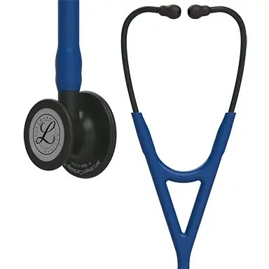 Стетоскоп серії Littmann Cardiology IV темно-синій з головкою чорного кольору 6168 від компанії Medzenet - фото 1