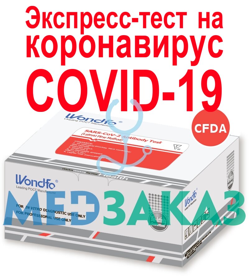 Тести на антиген Ag коронавірусу SARS-COV-2 COVID-19 W196 WONDFO (20шт.) від компанії Medzenet - фото 1