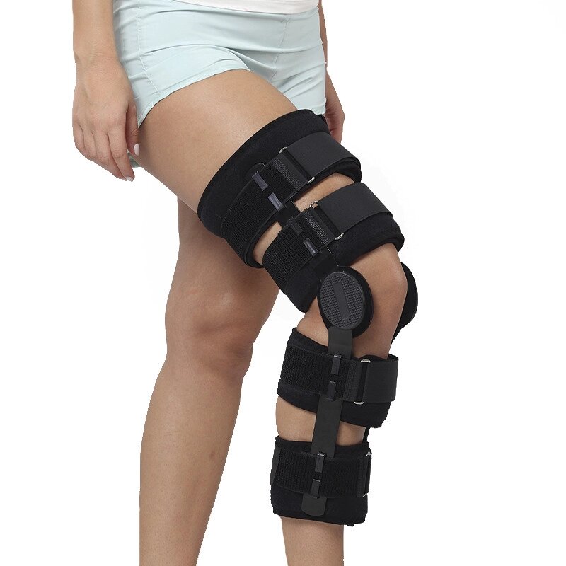 Тутор на коліно з регульованням кута згинання Aurafix 740 (58см) від компанії Medzenet - фото 1