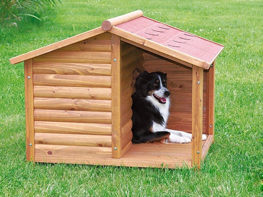 Будка для собак "Малек" з термодревесини від компанії Столярна майстерня Гюмрі - фото 1