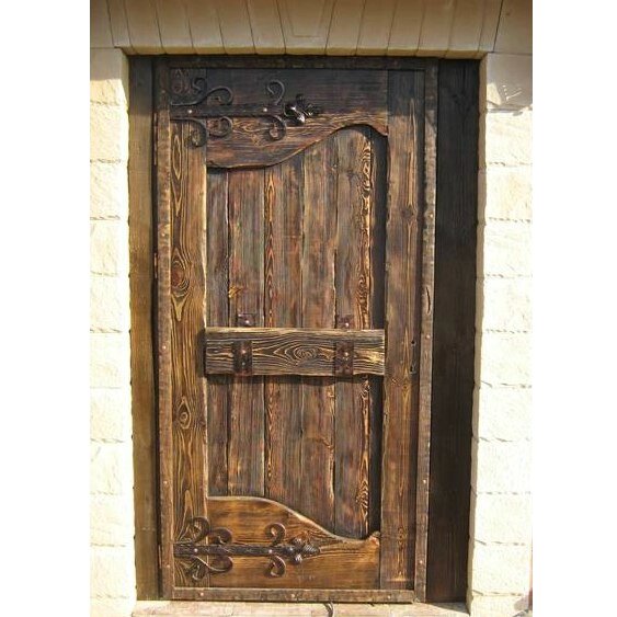 Дерев'яні двері під старовину від компанії Столярна майстерня Гюмрі - фото 1