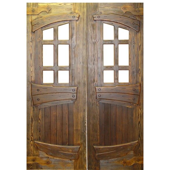 Двостулкові двері під старовину №4 від компанії Столярна майстерня Гюмрі - фото 1
