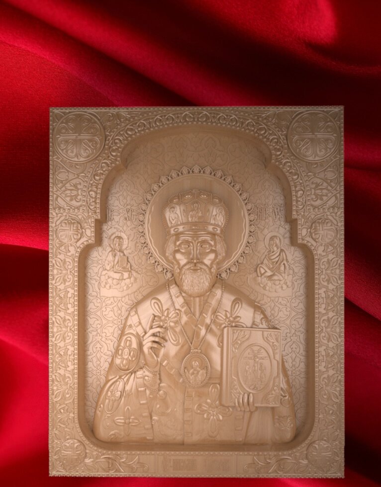 Ікона "Микола чудотворець" від компанії Столярна майстерня Гюмрі - фото 1